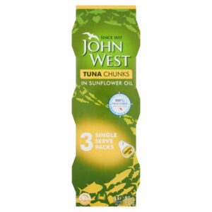 JOHN WEST TUNA CHUNKS IN SUNFLOWER OIL 80 GRMS
