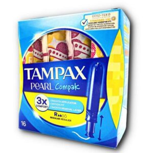 TAMPAX COMPAK PEARL REGULAR X16