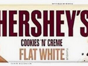 HERSHEYS COOKIES N CREAM FLAT WHITE 90 GRMS
