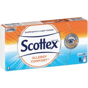 SCOTTEX ALLERGY POCKET TISSUES X 8