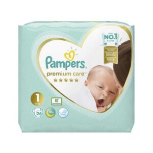 PAMPERS CP PREMIUM 1 NEWBORN 26 PCS.