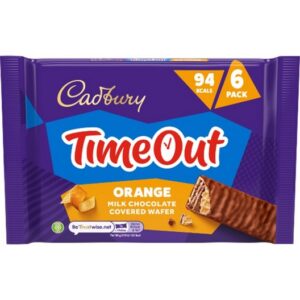 CADBURY TIMEOUT ORANGE MULTIPACK 4+2 6X18 GRMS