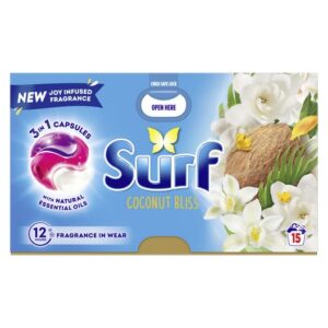 SURF CAPSULES  COCONUT (15 WASH)