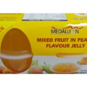 MEDALLION MIXED FRUIT IN PEACH JELLY 125 GRMS