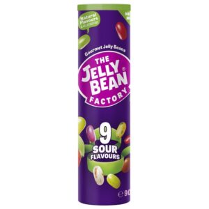 THE JELLY BEAN FACTORY 9 SOUR FLAVOURS MIX TUBE 90 GRMS