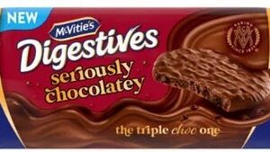 MCVITIES SERIOUSLY CHOC CHOC DIGESTIVE 250 GRMS