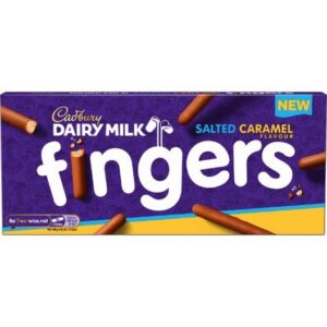 CADBURY SALTED CARAMEL FINGERS UK 114 GRMS