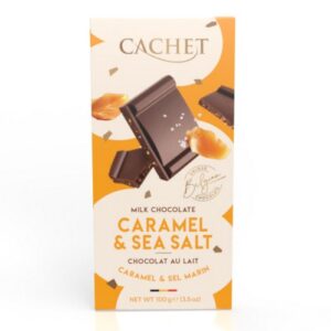 CACHET MILK CHOCOLATE 31% CARAMEL & SEA SALT 100 GRMS