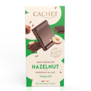 CACHET MILK CHOCOLATE 31% HAZELNUT GRANULATE 100 GRMS