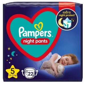 PAMPERS VP NIGHT PANTS 5 JUNIOR 22 PCS.
