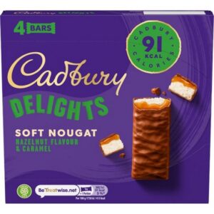 CADBURY DELIGHTS HAZELNUT UK X 4 88 GRMS