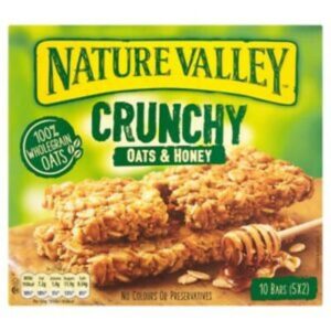 NATURE VALLEY CRUNCHY CEREAL OATS AND HONEY  5X42 GRMS