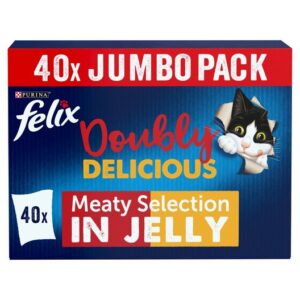 PURINA FELIX AGAIL DOUBLY DELICIOUS GIJ MV MEATY SELECTION X40 40X85 GRMS