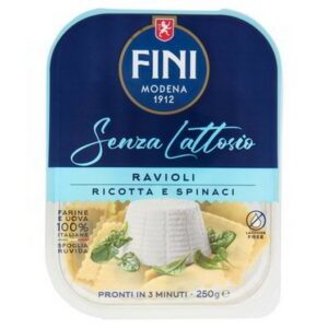 FINI LACTOSE FREE RAVIOLI RICOTTA&SPINACI 250 GRMS