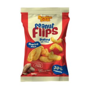 SUNSHINE SNACKS XL PEANUT FLIPS SHARING BAG 100 GRMS