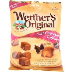 WERTHERS ORIGINAL CHOCLATE TOFFEE 120 GRMS