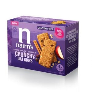 NAIRNS RAISIN/APPLE/CINNAMON BAR 4X160 GRMS