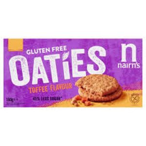NAIRNS OATIES TOFFEE FLAVOUR 160 GRMS
