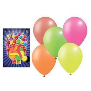 PARTYCUBE BALLONS X 18 FLOURESCENT MEDIUM 1 PCS.