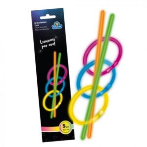 PARTYCUBE GLOW BRACELETS 5 ASSORTED 1 PCS.