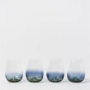 NAVIGATE OMBRE STACKING WINE TUMBLERS SET OF 4