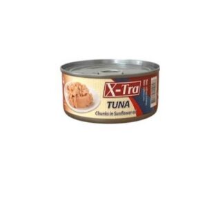 X TRA TUNA CHUNKS IN SUNFLOWER OIL 80 GRMS