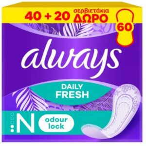 ALWAYS DAILIES FRESH AND PROTECT 40+20 FREE