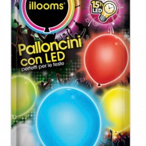 ILLOOMS BALLOONS WITH LED X 5 ASSORTED