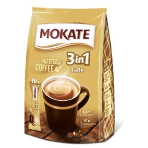 MOKATE COFFEE LATTE 3 IN 1 BAG 10X15 GRMS