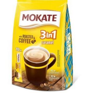 MOKATE COFFEE CARAMEL 3 IN 1 BAG  10X15 GRMS