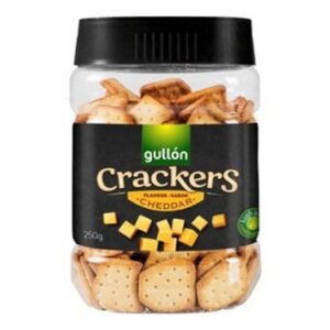 I GULLON CRACKERS CHEDDAR JAR 250 GRMS