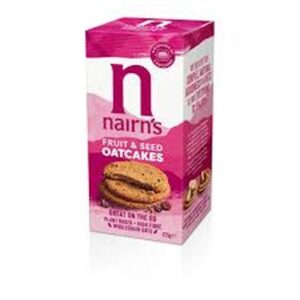 NAIRNS FRUIT & SEED OATCAKES ON D GO 225 GRMS