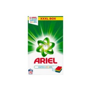 ARIEL POWDER WHITES & COLOUR 70SC 4.55 KG