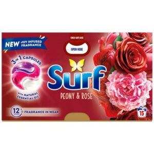 SURF CAPSULES PEONY & ROSE 15 WASHES