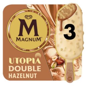 ALGIDA MAGNUM UTOPIA DOUBLE HAZELNUT M/P X3 280 GRMS