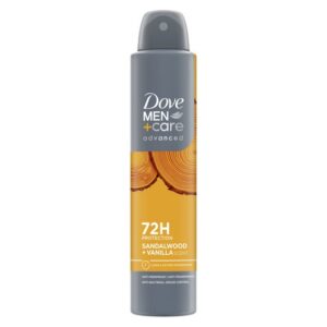 DOVE MEN SPRAY SANDALWOOD VANILLA 200 ML
