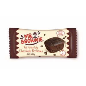 MR BROWNIE DISPLAY CHOC BROWNIES 50 GRMS