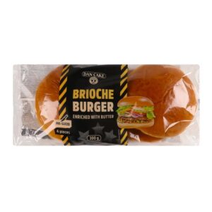 DAN CAKE BRIOCHE BURGER BUNS 4 PC 300 GRMS