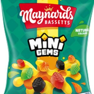 MAYNARDS BASSETTS MINI GEMS UK 130 GRMS
