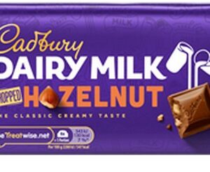 CADBURY DAIRY MILK CHOPPED NUT UK 95 GRMS