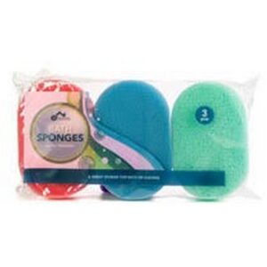 I CS HOME BATH SPONGE ASSORTED COLOURS 3 PCS.