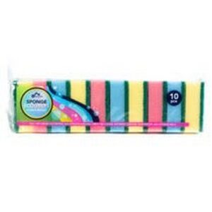 I CS HOME SPONGE SCOURERS 10 PCS.