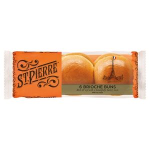 ST PIERRE 6 BURGER BUNS 300 GRMS
