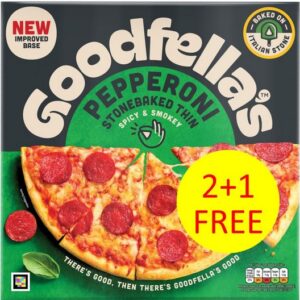 GOODFELLAS THIN PEPPERONI 2+1 340 GRMS