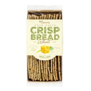 DANVITA CRISP BREAD CHEESE & CHIVES 130 GRMS