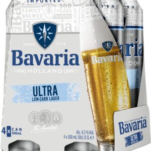 BAVARIA ULTRA LOW CARB CAN PACK 4X500 ML