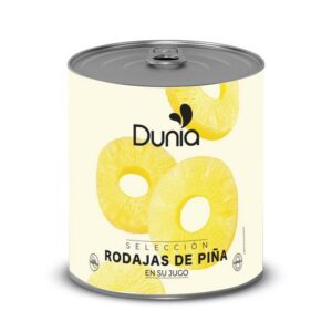 DUNIA FRUIT PINAPPLE SLICES LIGHT SYRUP 565 GRMS