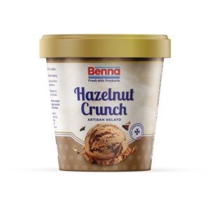 BENNA HAZELNUT CRUNCH ICE CREAM TUBS 415 ML