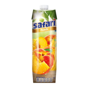 SAFARI PEACH JUICE MAXI PACK 1 LTR