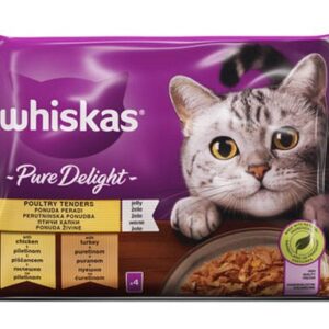WHISKAS PURE DELIGHT POULTRY ADULT 4X850 GRMS